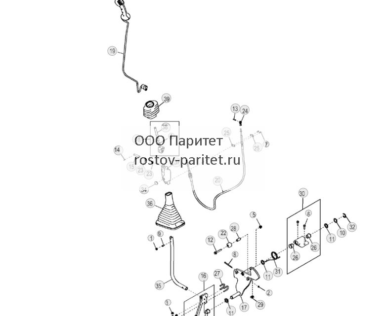 Правый стандартный рычаг управления (только ручное управление) - ST679 140.jpg